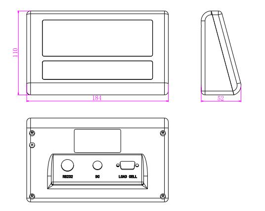 LP7517稱重（chóng）儀表顯示（shì）器規格尺寸